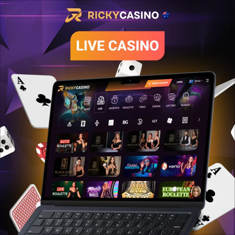Ricky Casino live dealer tables