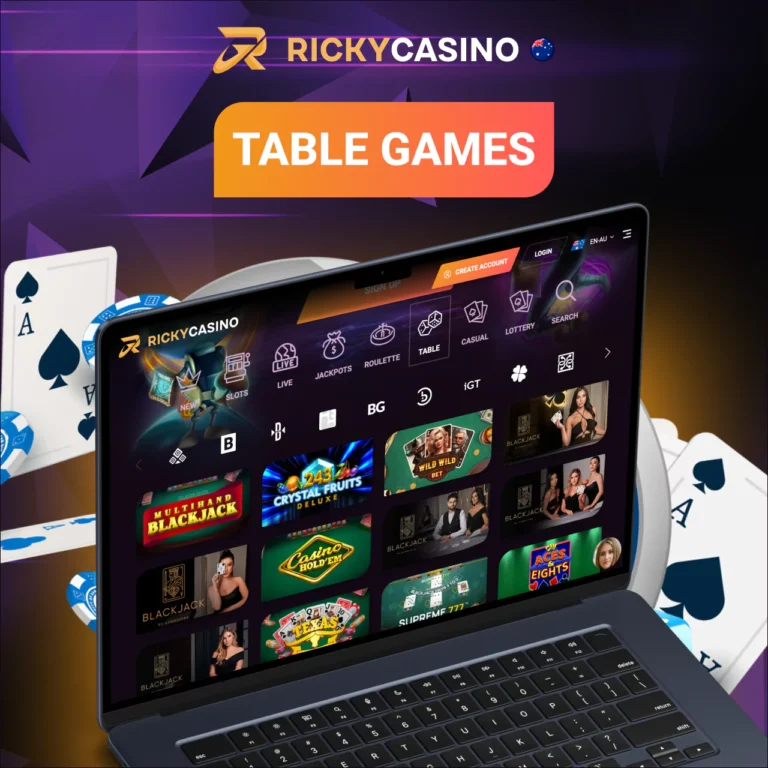 Ricky Casino table games