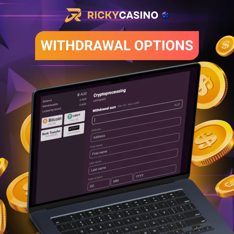 Ricky Casino withdrawal options