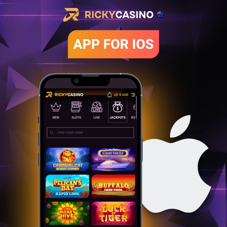 Ricky Casino app for iOS