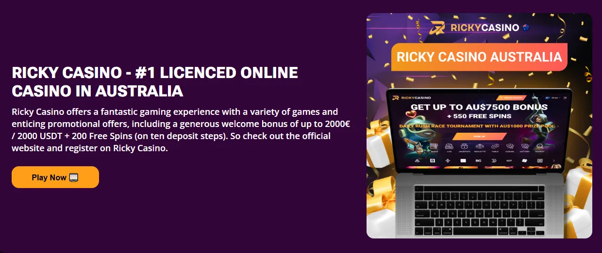 Ricky Casino bonuses overview