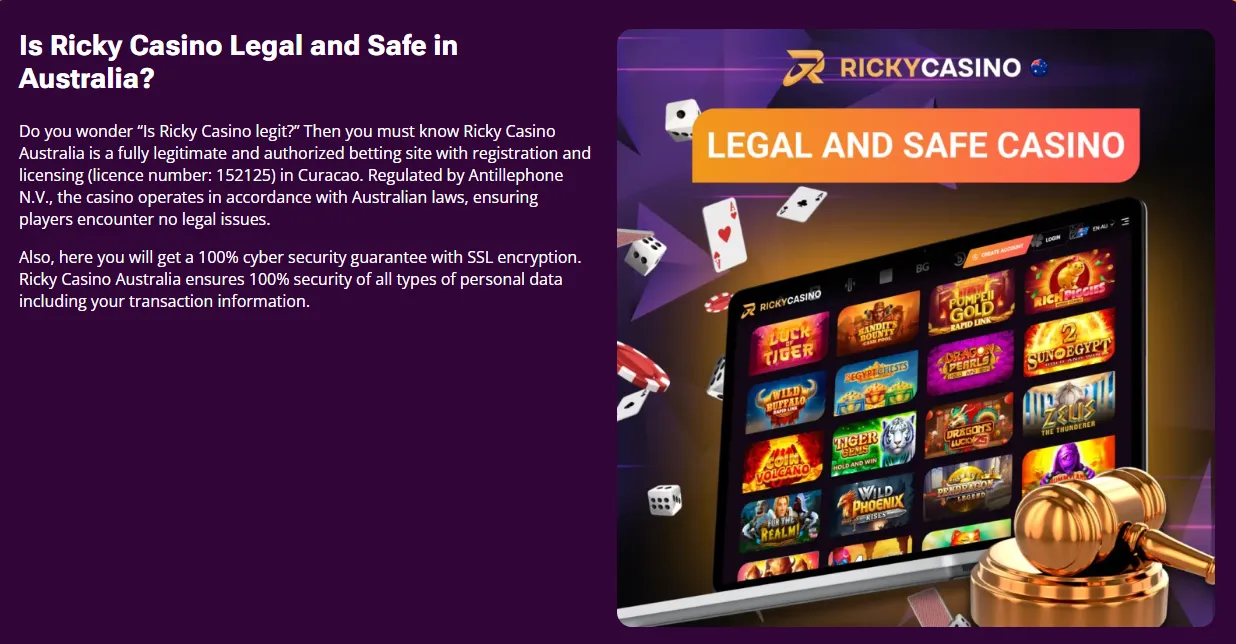 Ricky Casino safety and licensing